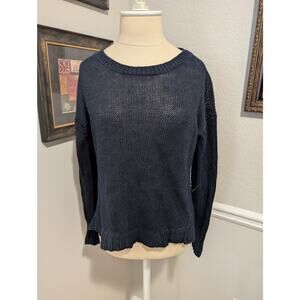 J.Crew Navy Blue Chunky Knit Sweater – XXS